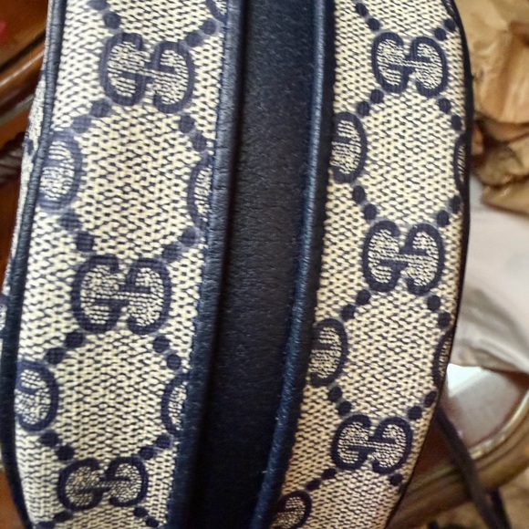 Gucci Monogram navy blue and Gray Crossbody Bag - Picture 3 of 5